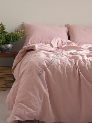 Комплект постільної білизни 200x220 LIMASSO PALE MAVUE STANDART рожевий 800397 фото