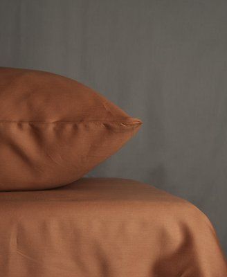 Простирадло сатинове 160x240 PAVIA SATEN TERRACOTTA теракотове 401247 фото