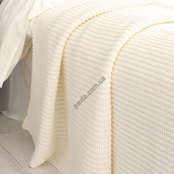 Покривало 220x240 BETIRES BRISTOL ECRU (50% бавовна, 50% акрил) кремове 700511 фото