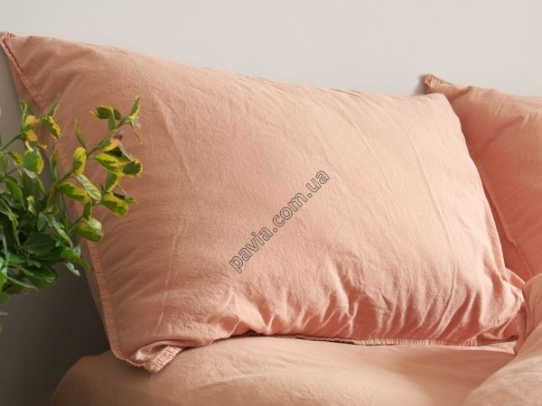 Комплект постільної білизни 160x220 LIMASSO CAMEO BROWN STANDART теракотовий 800426 фото