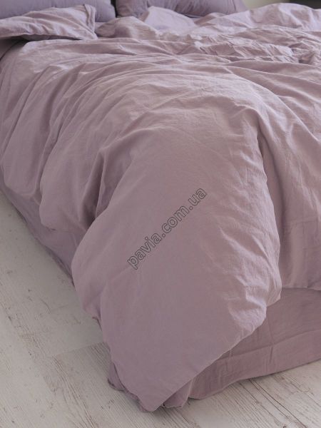 Комплект постільної білизни 160x220 LIMASSO NATURAL VIOLET STANDART бузковий 800418 фото