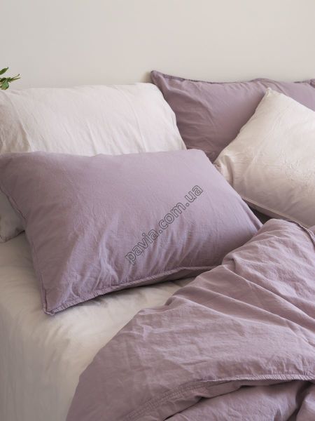 Комплект постільної білизни 160x220 LIMASSO NATURAL VIOLET STANDART бузковий 800418 фото