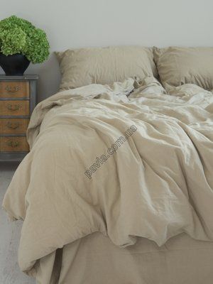 Комплект постільної білизни 160x220 LIMASSO OXFORD TAN STANDART бежевий 800421 фото