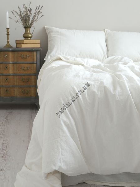 Комплект постільної білизни СІМЕЙНИЙ LIMASSO SNOW WHITE STANDART молочний 800253 фото