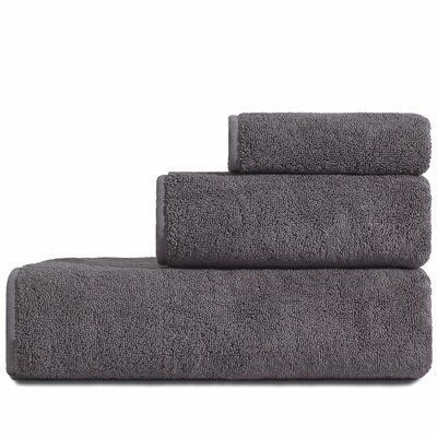 Набір рушників PAVIA CHARM ANTHRASIT 3 шт. (70х140,50х85, 30x30) антрацитовий 402476 фото