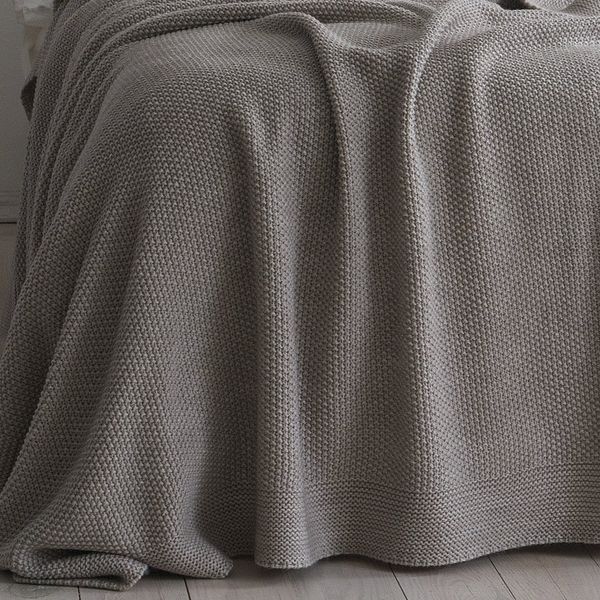 Покривало 220x240 LA MODNO Corn Beige (50% бавовна, 50% акрил) бежеве 200253 фото