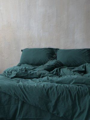 Комплект постільної білизни 160x220 LIMASSO DARK GREEN STANDART зелений 800246 фото