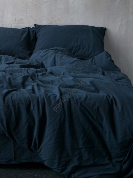 Комплект постільної білизни 160x220 LIMASSO DRESS BLUE STANDART синій 800249 фото