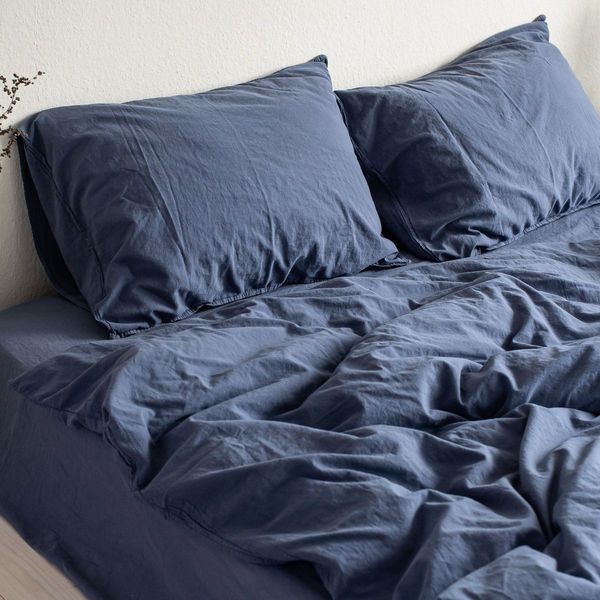 Комплект постільної білизни 200x220 LA MODNO STONEWASHED DARK BLUEBERRY синій 200315 фото