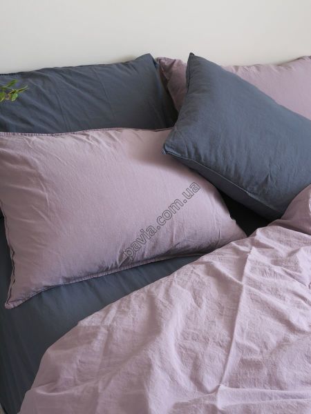Комплект постільної білизни СІМЕЙНИЙ LIMASSO NATURAL VIOLET STANDART бузковий 800415 фото