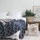 Покривало 150x200 LA MODNO DIAMOND Blueberry-Beige (100% бавовна) синє 200178 фото 7