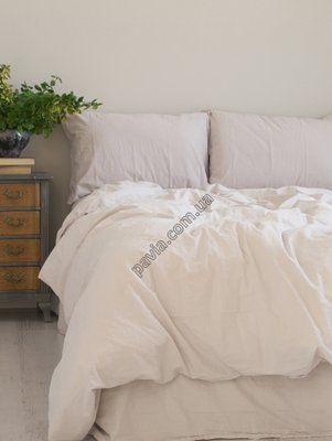 Комплект постільної білизни 160x220 LIMASSO NATURAL CREAM STANDART кремовий 800420 фото