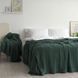 Покривало 170x240 LA MODNO Genova Duck Green (50% бавовна, 50% акрил) зелене 200416 фото 4