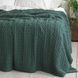 Покривало 170x240 LA MODNO Genova Duck Green (50% бавовна, 50% акрил) зелене 200416 фото 3