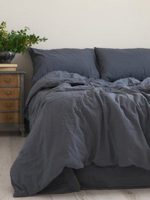 Комплект постільної білизни 160х220 LIMASSO NATURAL GREY STANDART сірий 800419 фото