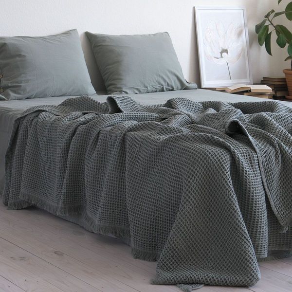 Покривало 220х240 LA MODNO PIKE STONEWASHED French Green 200369 фото