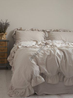 Комплект постільної білизни 160x220 LIMASSO NATURAL CREAM EXCLUSIVE кремовий 800519 фото