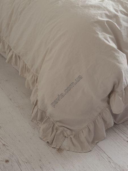 Комплект постільної білизни 160x220 LIMASSO NATURAL CREAM EXCLUSIVE кремовий 800519 фото