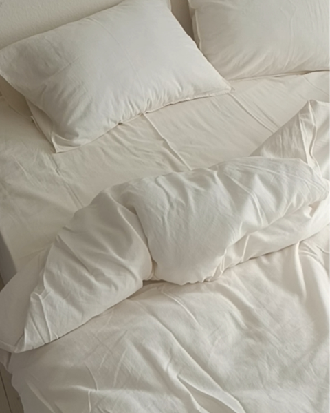 Комплект постільної білизни СІМЕЙНИЙ LA MODNO STONEWASHED CREAM кремовий 200303 фото