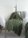 Покривало 220x240 LA MODNO Corn Olive (50% бавовна, 50% акрил) оливкове 200335 фото 6