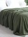 Покривало 220x240 LA MODNO Corn Olive (50% бавовна, 50% акрил) оливкове 200335 фото 3
