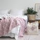Покривало 150x200 LA MODNO DIAMOND Rose-Ecru (100% бавовна) рожеве 200260 фото 8