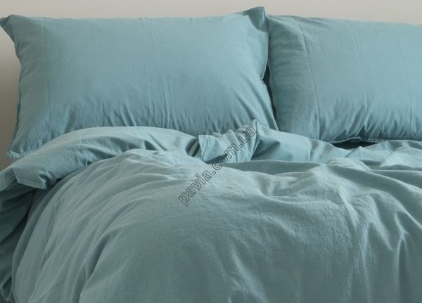 Комплект постільної білизни 160x220 LIMASSO MINERAL BLUE STANDART блакитний 800320 фото
