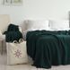 Покривало 130x170 LA MODNO WoolCotton Balance Emerald (50% вовна, 50% бавовна) темно-зелене 200425 фото 7