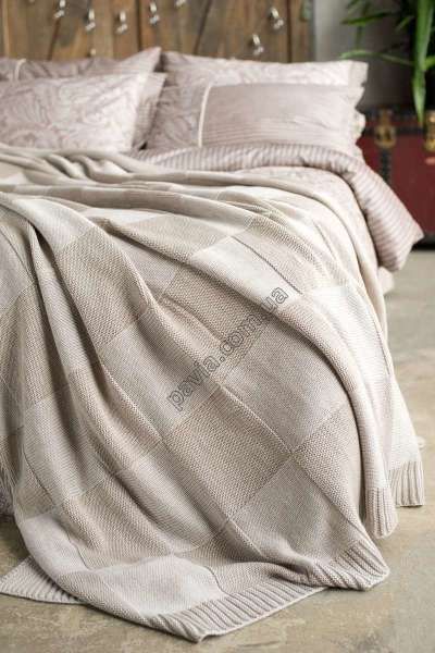 Покривало 220x240 BETIRES ASPEN BEIGE (50% бавовна, 50% акрил) бежеве 700350 фото