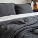 Покривало з наволочками LA MODNO HARMONY DARK GREY антрацитове 200333 фото 4