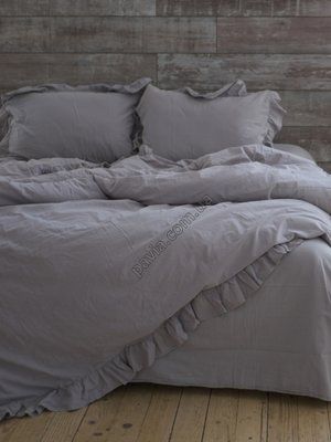 Комплект постільної білизни 160x220 LIMASSO OPAL GREY EXCLUSIVE сірий 800222 фото