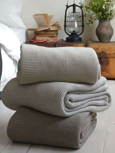 Покривало 170x240 LA MODNO Corn Vanilla Cream (50% бавовна, 50% акрил) кремове 200272 фото