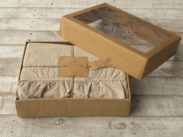 Комплект постільної білизни СІМЕЙНИЙ LIMASSO OXFORD TAN EXCLUSIVE бежевий 800230 фото