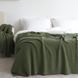 Покривало 170x240 LA MODNO Corn Olive (50% бавовна, 50% акрил) оливкове 200334 фото 5